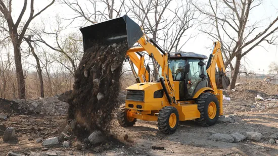 Prix ​​​​d'usine de la Chine Petit mini 4X4 Digger Excavator Chargeuse-pelleteuse