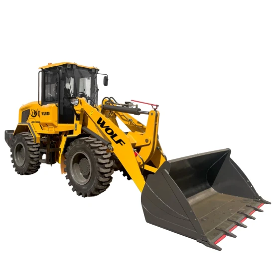 Chinese Wolf Wl930 CE/ISO Machines de construction 2 t/tonne de flèche de convertisseur de couple/payloader/chargeuse sur roues Prix avec grappin/Mulcher/pince de connexion